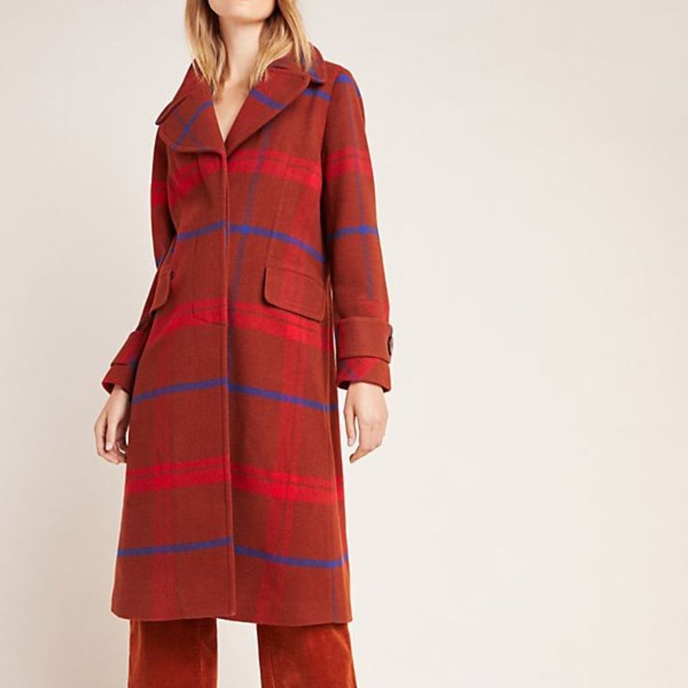 Anthropologie - Plaid Jasper Coat